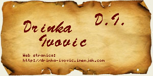 Drinka Ivović vizit kartica